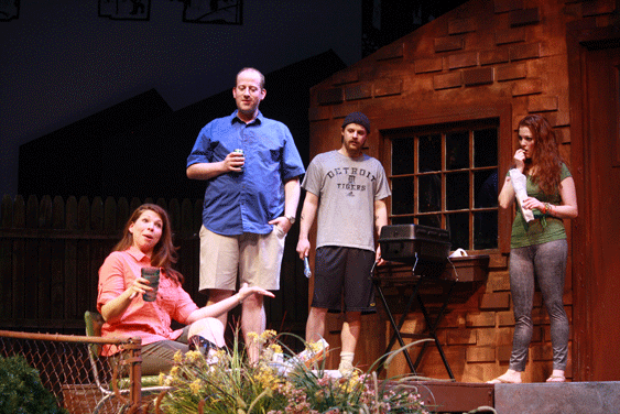 Left to right: Mary (Venessa Sawson), Ben (Joe Plambeck), Kenny (David Sterritt), and Sharon (Danielle Cochrane).Photo: Felix Li
